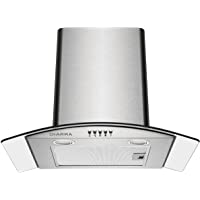 CIARRA CBCS6506B Campana Extractora de Pared 60cm 550 m³-h 100W- 3 Velocidades - Evacuación al Exterior y Recirculación…